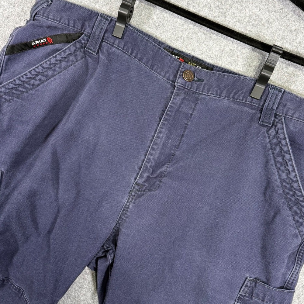 Ariat FR M5 Straight Leg Pants Mens 44x32 Navy Blue Flame Resistant Workwear
